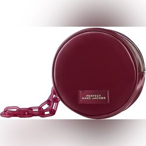 Marc Jacobs Red Mini Bag with Glossy Finish and Gold Hardware